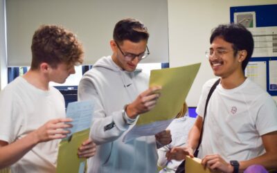 Students Celebrating At Saint Benedict