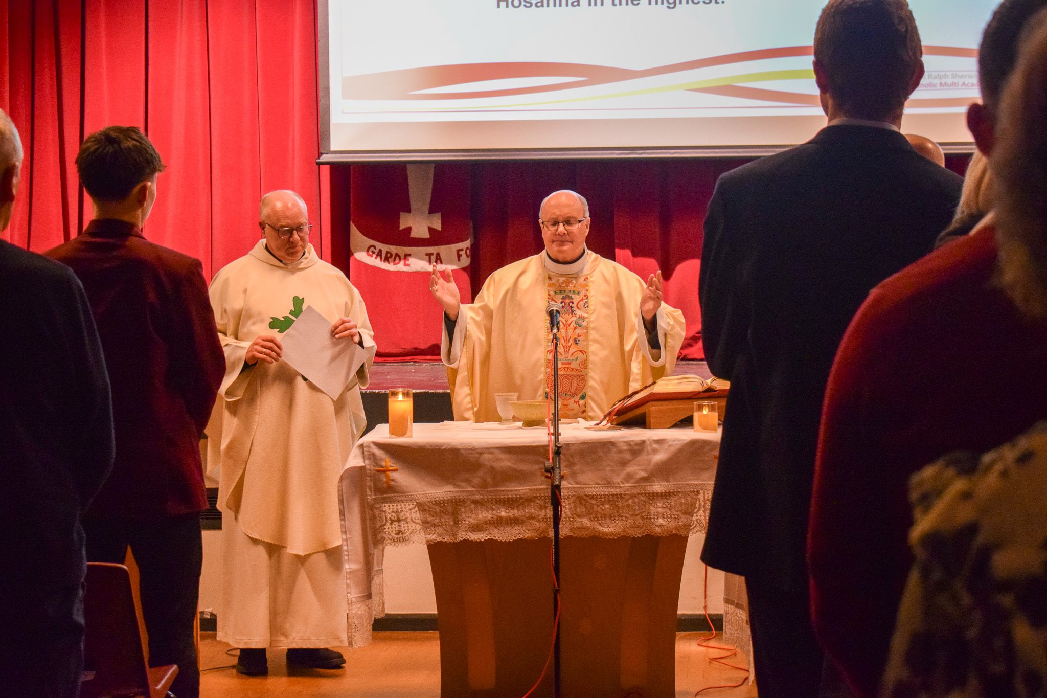 Bishop Patrick McKinney Celebrating Mass At Saint John Houghton