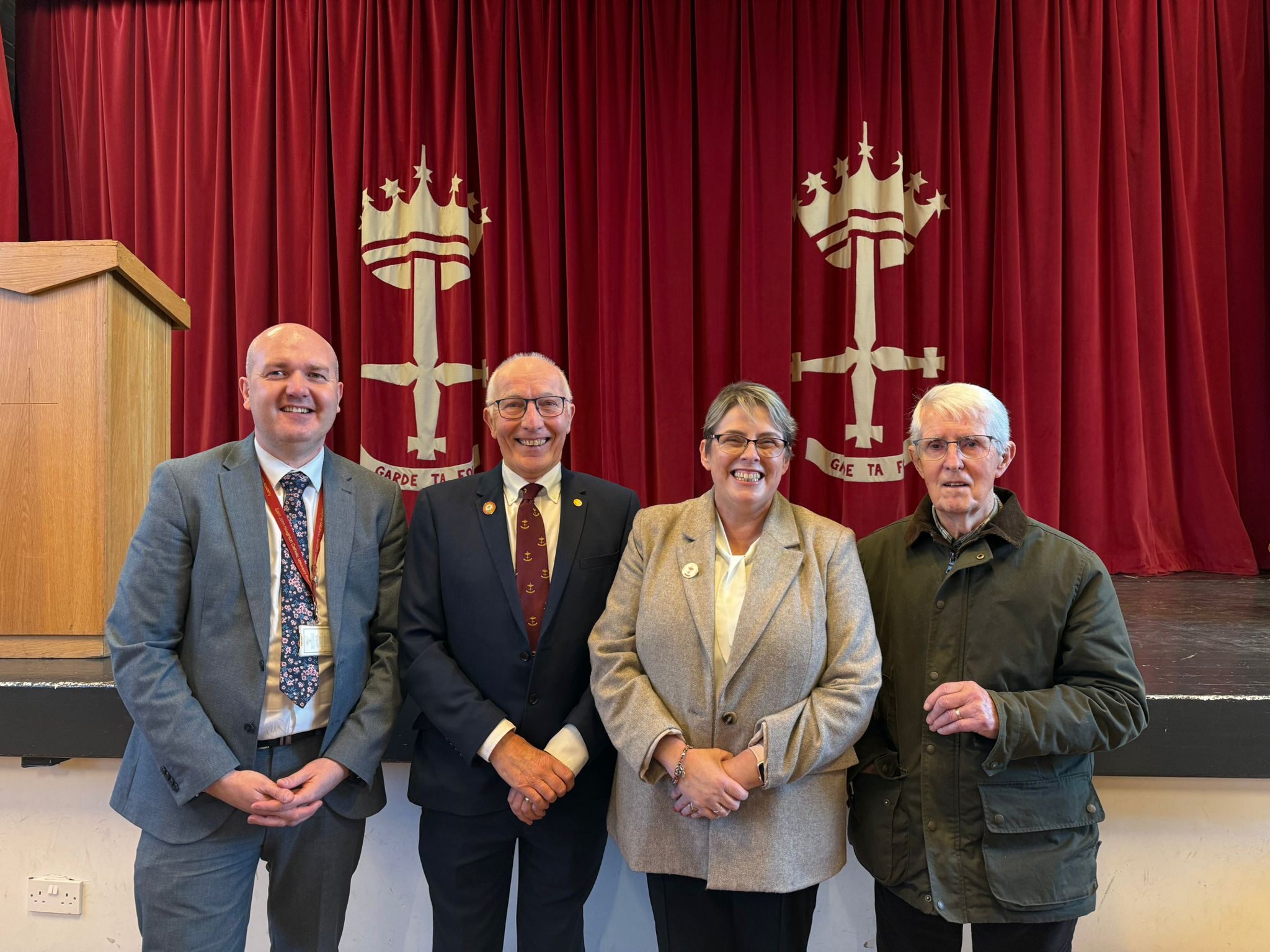 Current Headteacher Steve Brogan, Former Heads Bernard Monaghan, Joan McCarthy And Terry Murphy