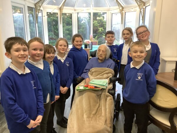 School delivers 120 birthday cards to 103-year-old