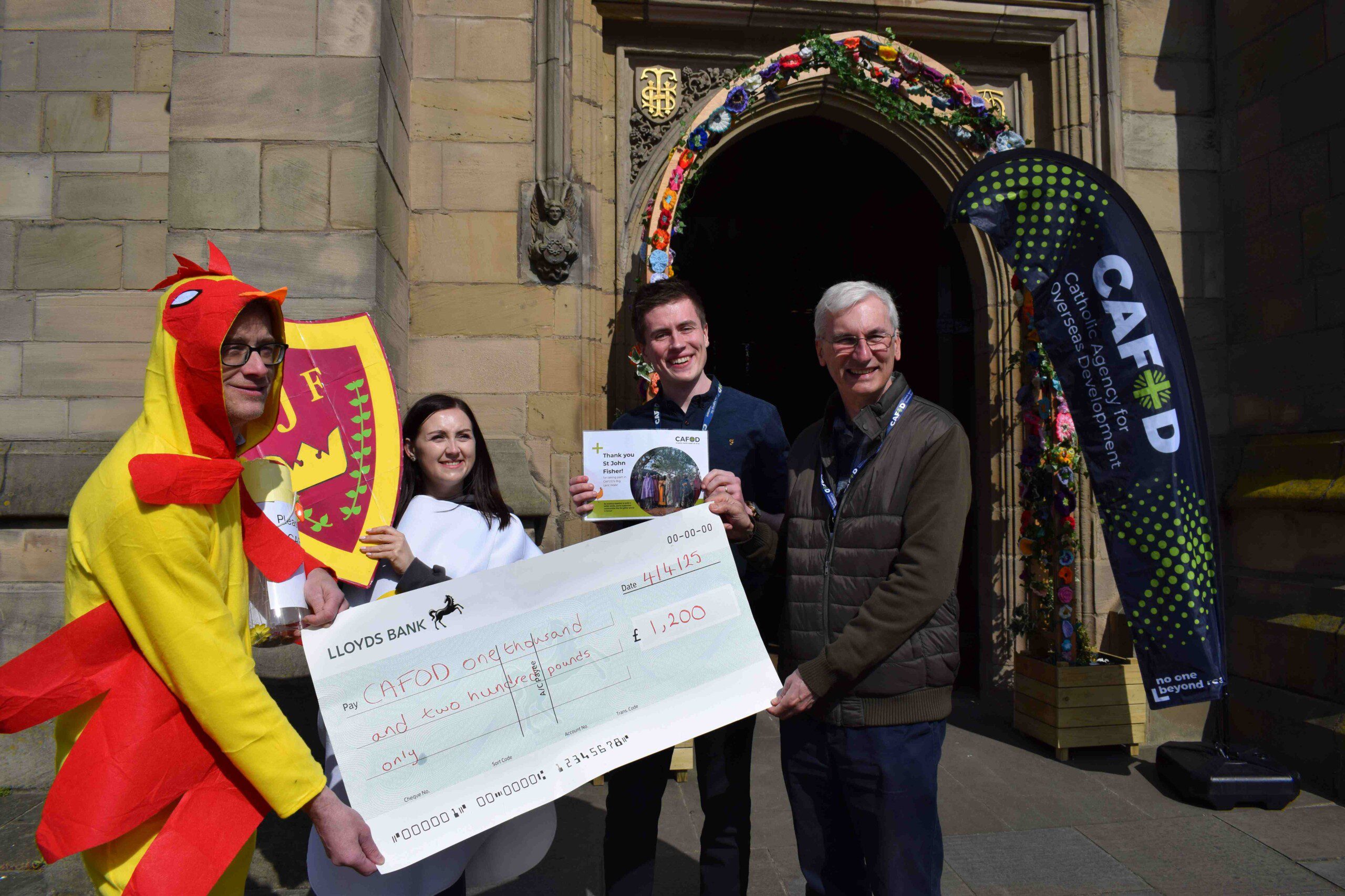 Mr Lobb, Miss Woodings, Will Cruddace And John Grattidge (both From CAFOD)
