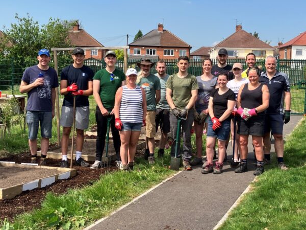 School garden transformed by Rolls-Royce volunteers