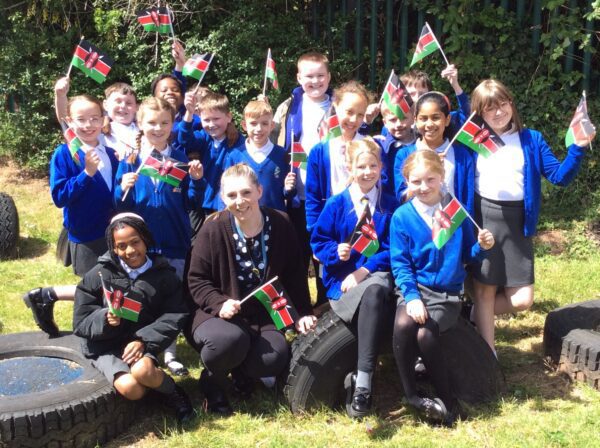 Pupils support school in Kenya